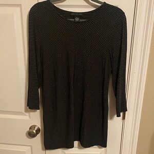 Black and Gray Striped Dress